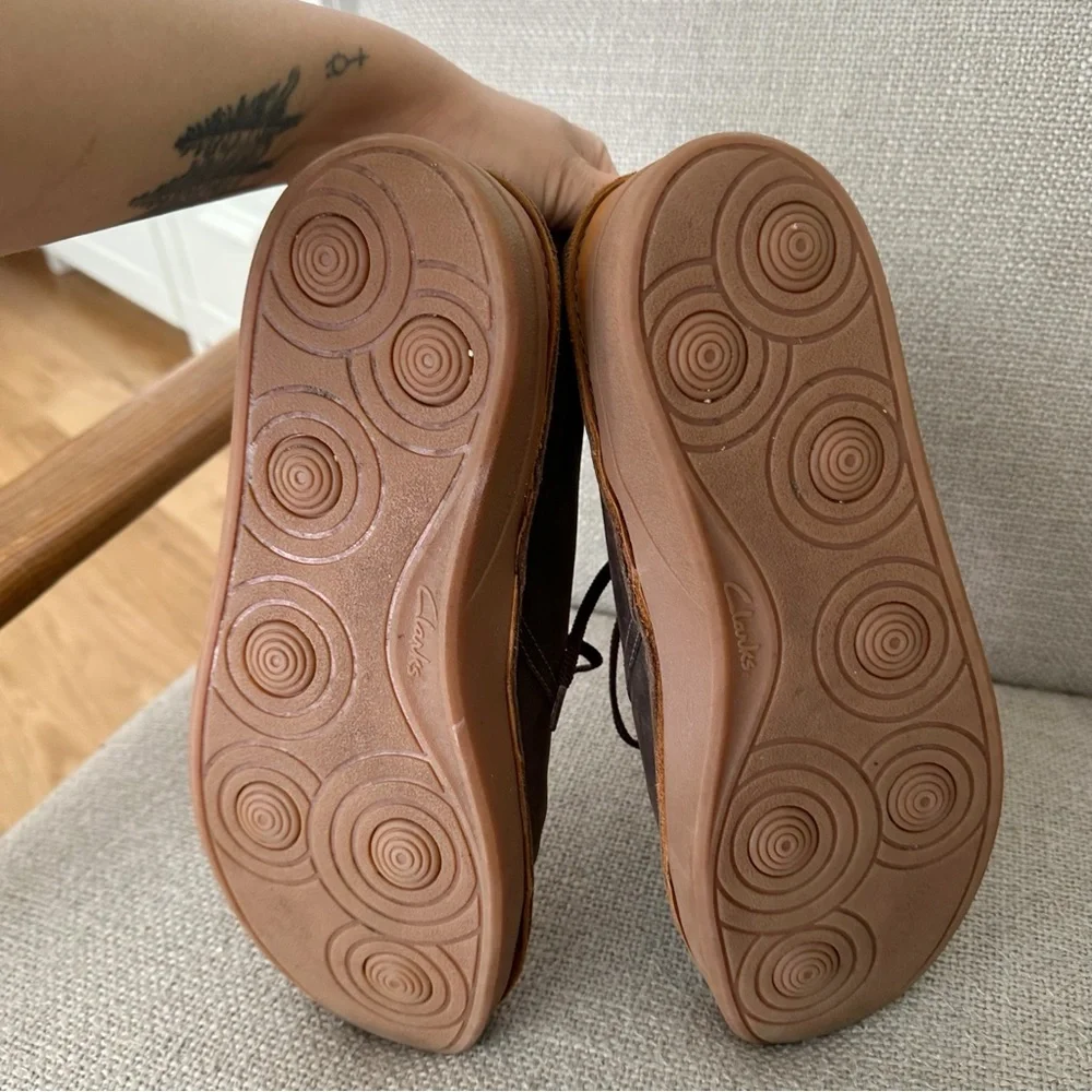 Clark’s Oakland Rise Men’s Leather Chukka Shoes Sz 12